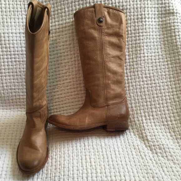 Melissa Button 2 soft cognac size 5 1/2 Frye boots - Picture 3 of 6